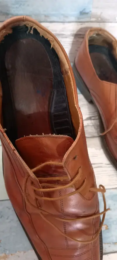 Zapatos de vestir marrones de cuero - miniatura 2