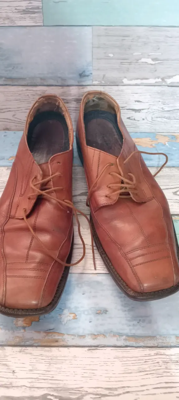 Zapatos de vestir marrones de cuero - 3