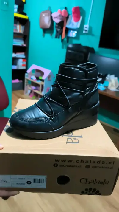 Botines negros talla 38 - miniatura 2