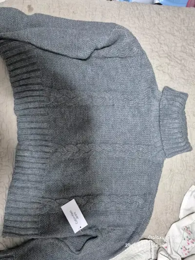 Sweater Calvin Klein Jeans Gris Trenzado Talla M - miniatura 1