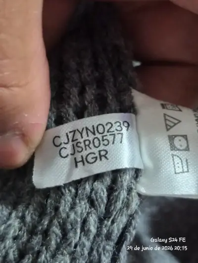 Sweater Calvin Klein Jeans Gris Trenzado Talla M - miniatura 4