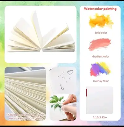 Set de pintura acrílica con cuadernos y pinceles - miniatura 3