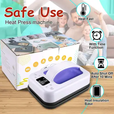 Mini prensa de calor portátil para manualidades - miniatura 5