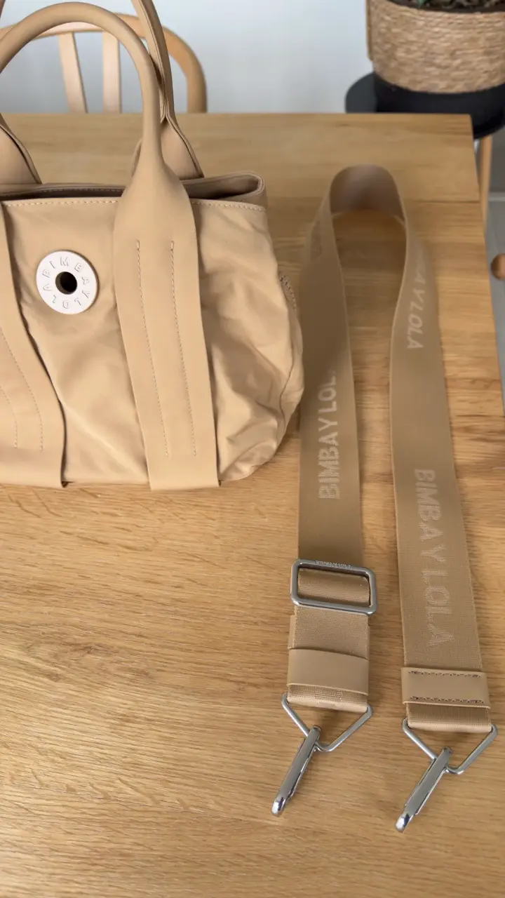 Bolso beige Bimba y Lola con correa ajustable - 2