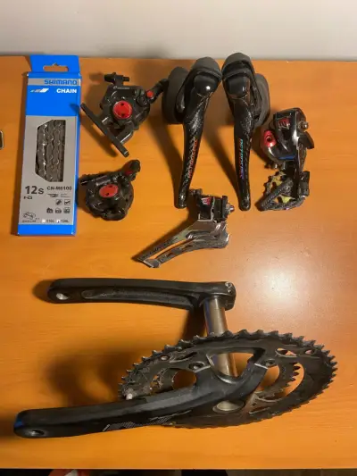 Se vende transmisión completa 2x12 gravel. - miniatura 5