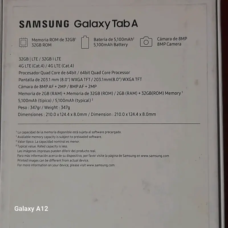 Tablet Samsung Galaxy Tab A - 3