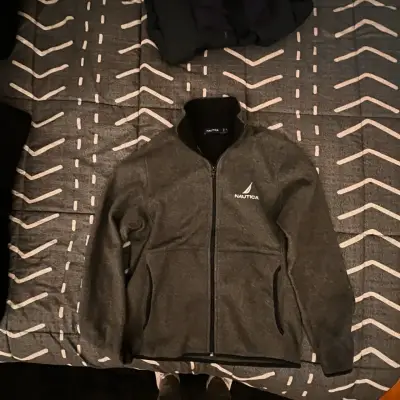 Chaqueta polar Nautica gris con cierre - miniatura 2