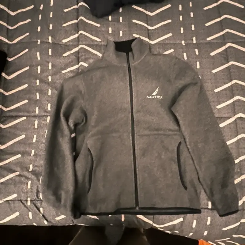 Chaqueta polar Nautica gris con cierre - 3