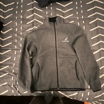 Chaqueta polar Nautica gris con cierre - miniatura 3