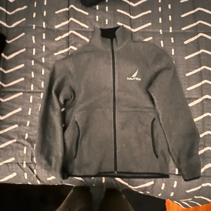 Chaqueta polar Nautica gris con cierre - 4