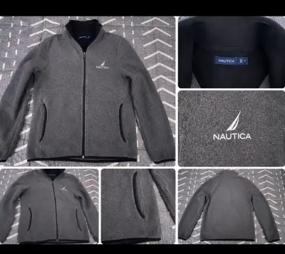 Chaqueta polar Nautica gris con cierre - miniatura 6
