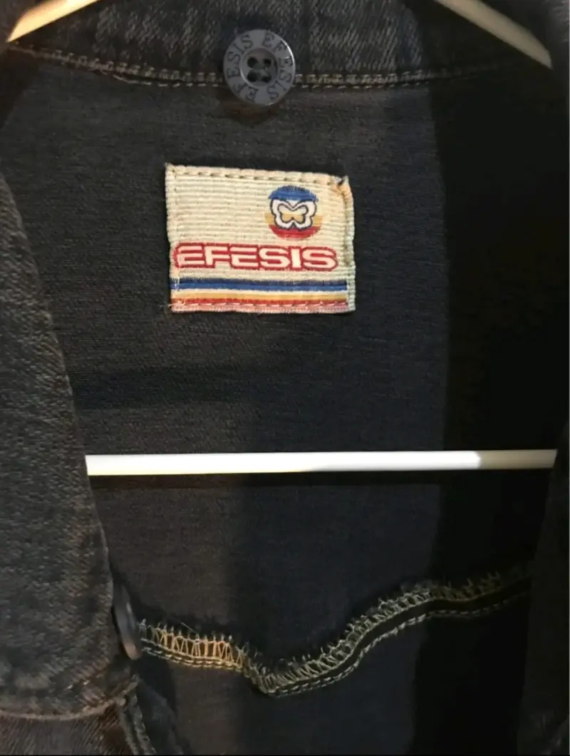 Chaqueta de mezclilla azul oscuro para mujer - 3