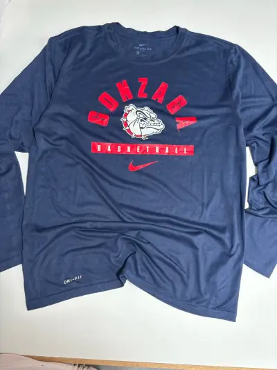 Polera Nike Gonzaga Basketball azul - miniatura 1