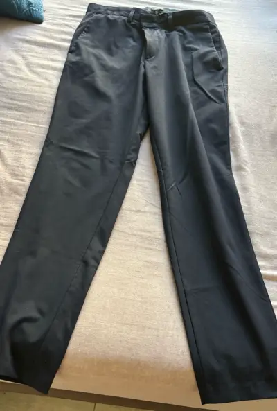 Pantalones de vestir negros para hombre - miniatura 1