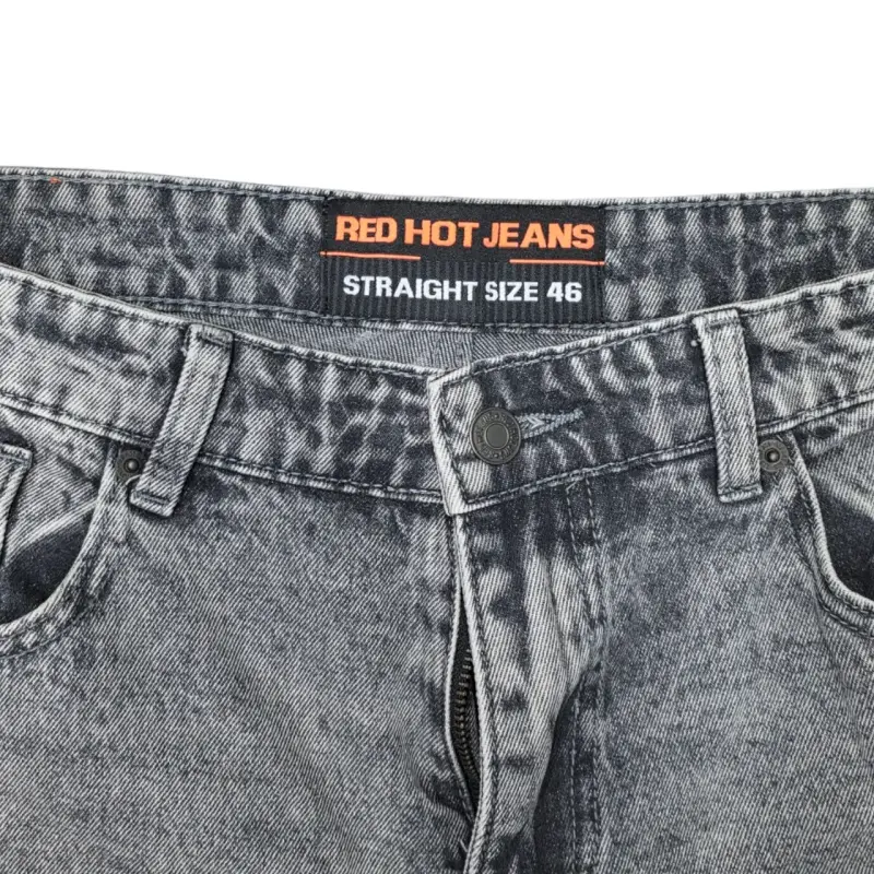 Jeans cargo gris con bolsillos laterales - 3