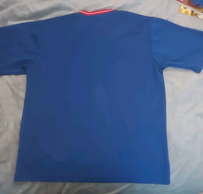 Polera Nike Rangers azul con cuello rojo - 2