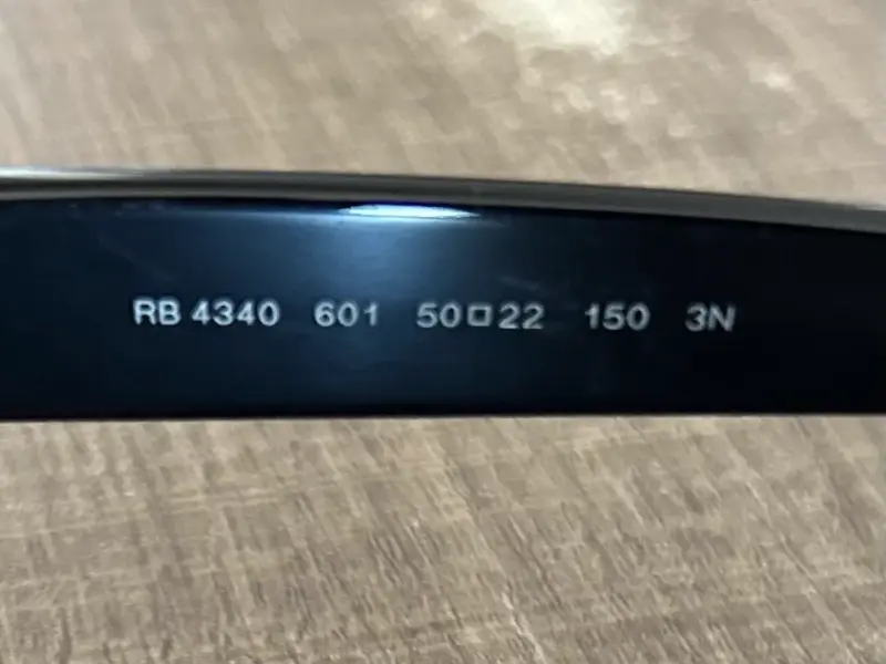 Gafas de sol Ray-Ban Wayfarer 4340 negras - 5