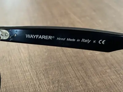 Gafas de sol Ray-Ban Wayfarer 4340 negras - miniatura 6