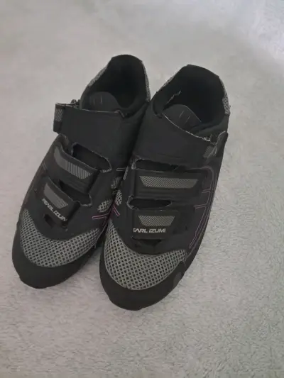 Zapatillas de ciclismo negras con calas - miniatura 3