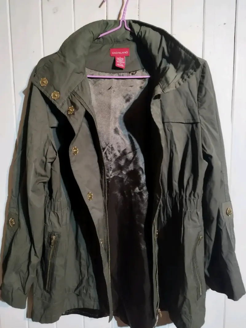 Chaqueta verde militar Cao Milano con bolsillos - 4