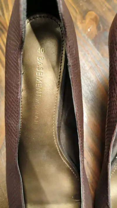 Zapatos de tacón marrón número 40 - miniatura 3