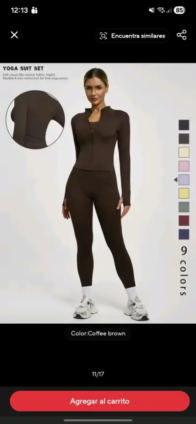 Conjunto deportivo marrón talla M nuevo - miniatura 2