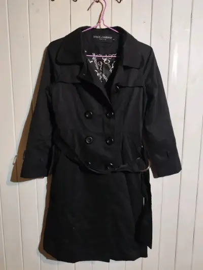 Abrigo negro Dolce & Gabbana elegante - miniatura 1