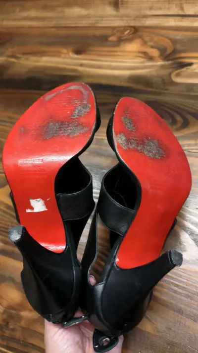 Sandalias negras de cuero Saverio di Ricci - miniatura 4