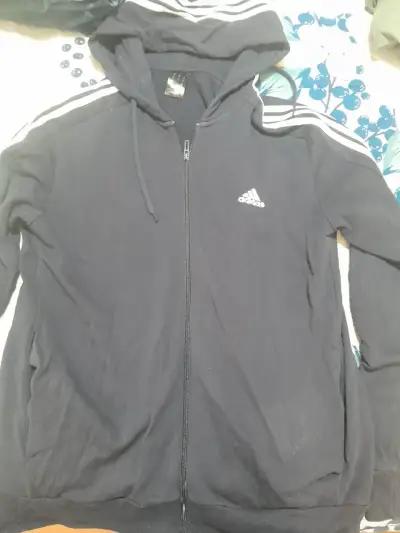 Polerón con capucha Adidas negro - miniatura 1