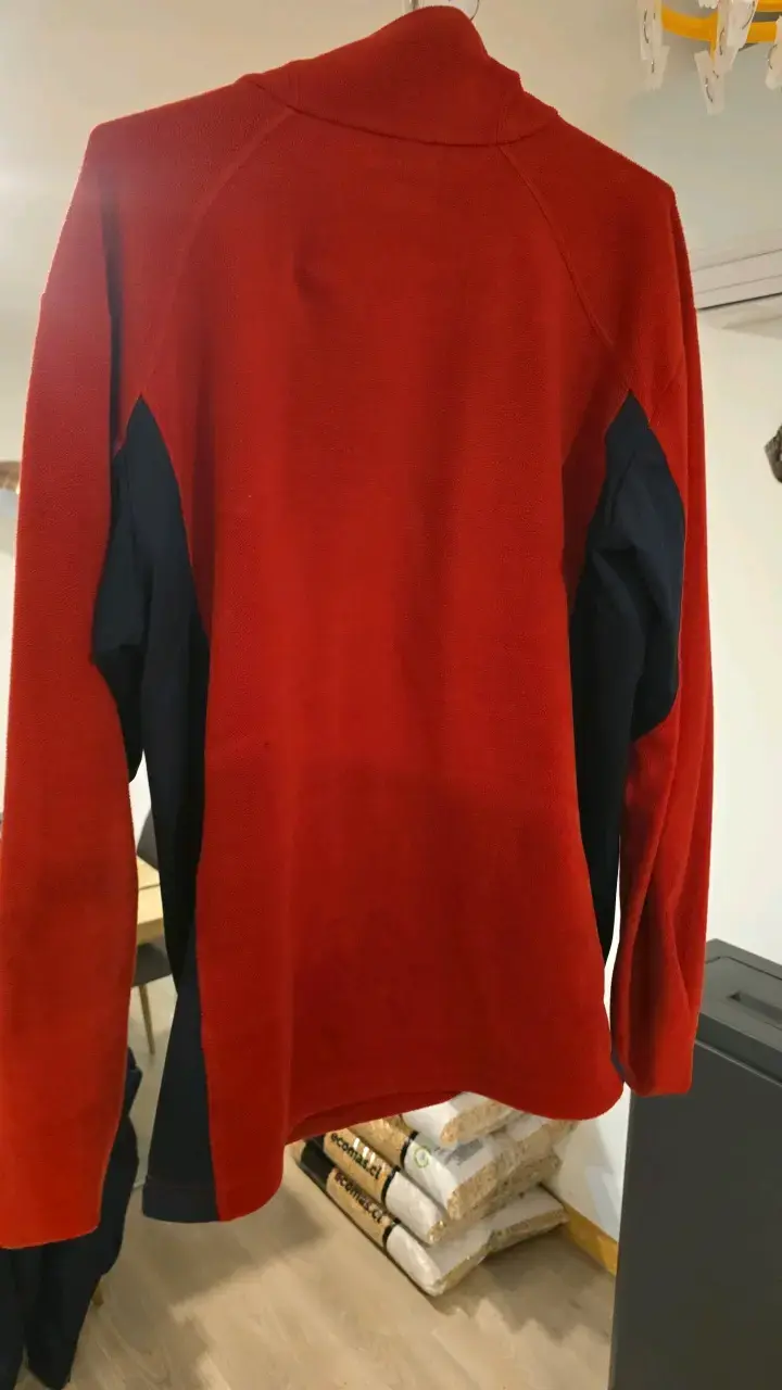 Chaqueta polar Columbia roja para hombre - 3