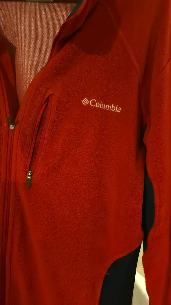 Chaqueta polar Columbia roja para hombre - 4