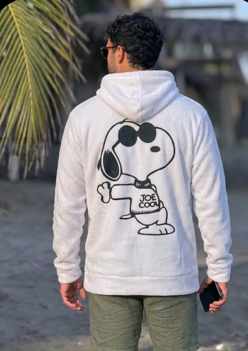Polerón  blanco con diseño SNP - 2