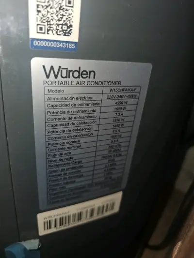 Aire acondicionado Wurden 15.000 BTU - miniatura 3