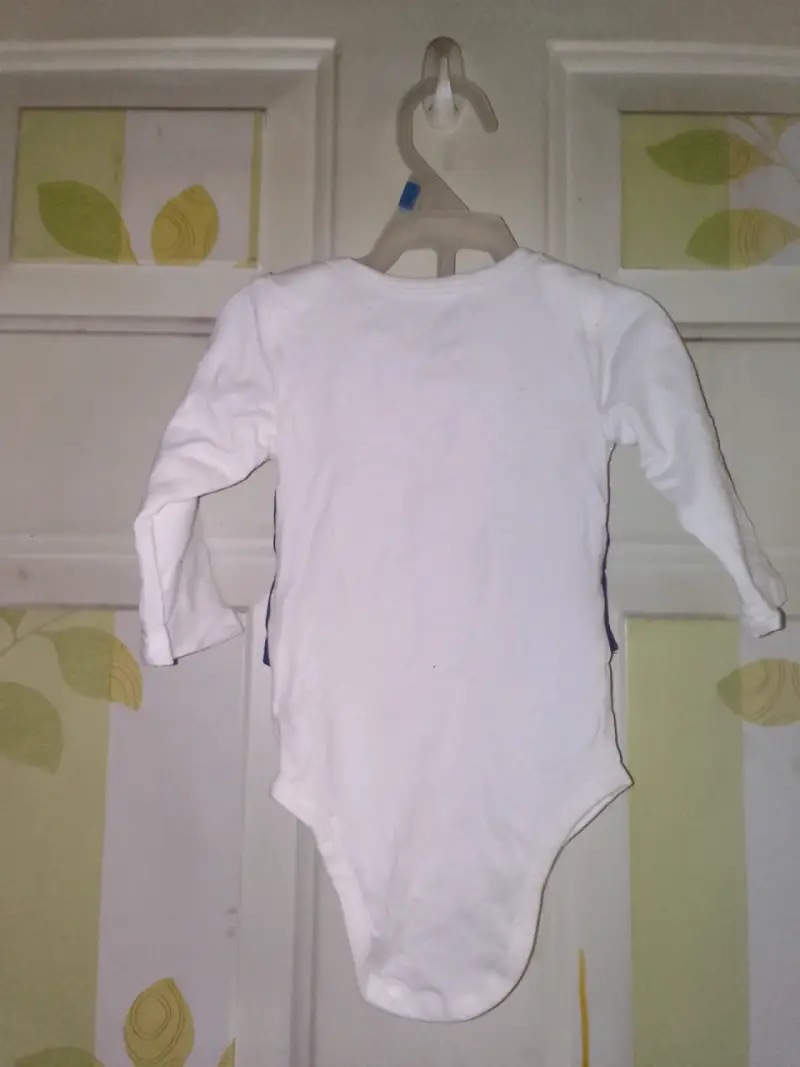 Conjunto formal para bebé azul y blanco - 2