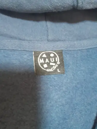Polerón azul con capucha y cierre - miniatura 2