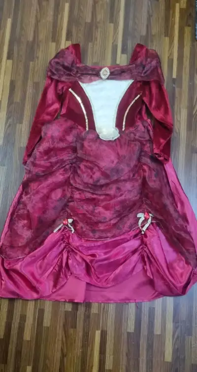 Disfraz de princesa medieval rojo - miniatura 1