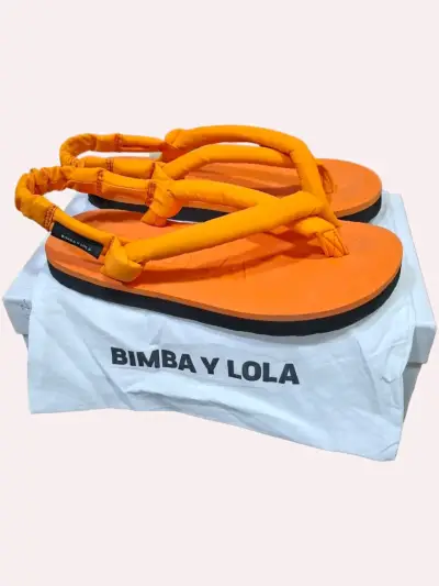 Sandalias naranjas Bimba y Lola - miniatura 1