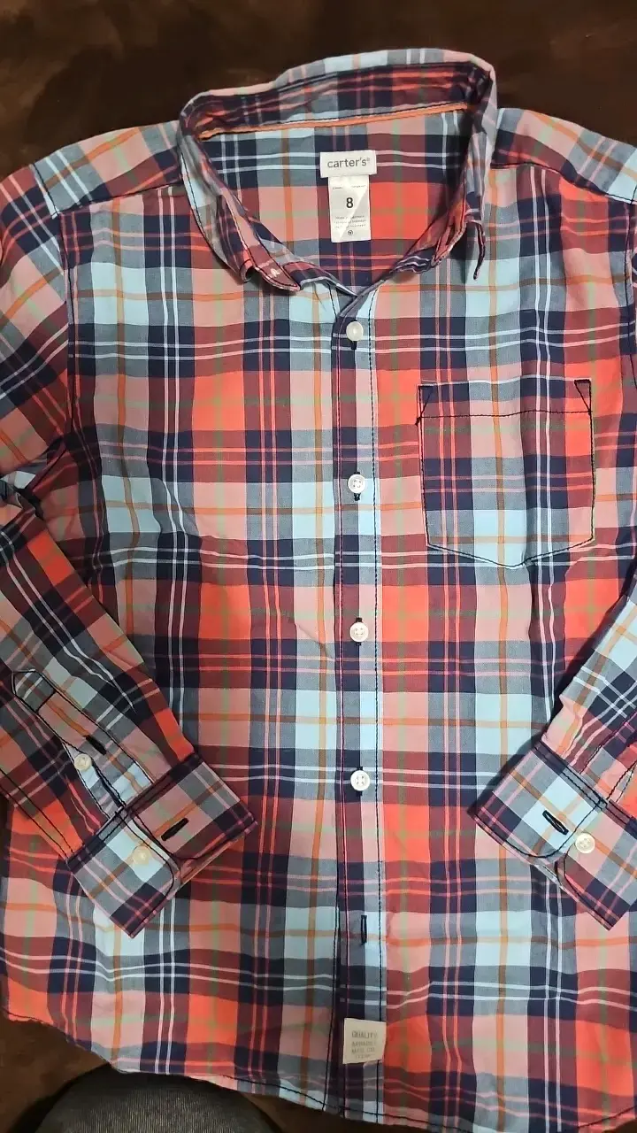 Camisa de cuadros multicolor para hombre - 2
