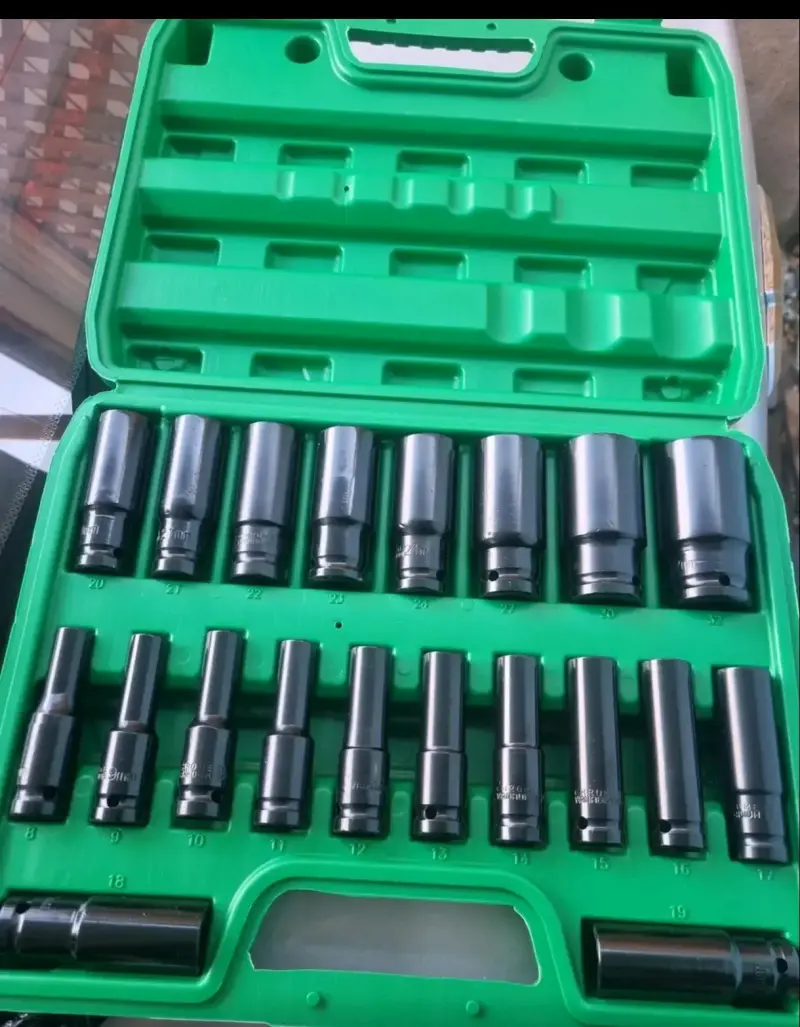 Juego de dados largos de impacto 8 a 32 Mm 20 piez - 2