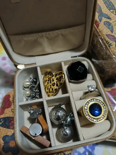 Joyero de viaje!Estuche organizador de corcho - miniatura 4