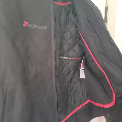 Chaqueta de moto Delano negra con diseño - miniatura 6