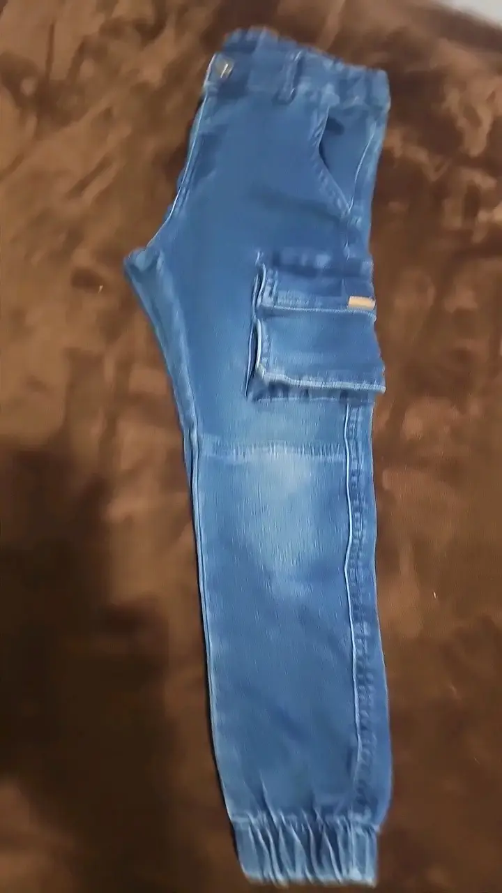 Pantalones cargo de mezclilla para niños - 2