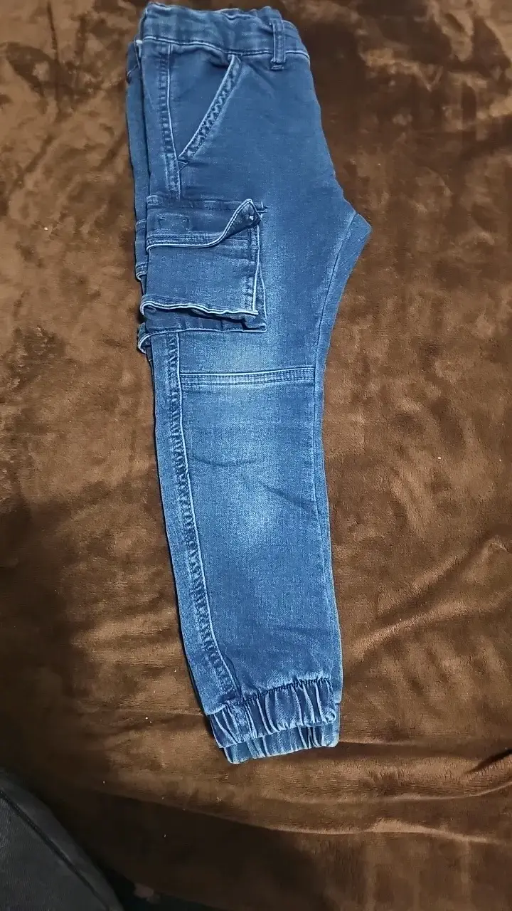Pantalones cargo de mezclilla para niños - 4