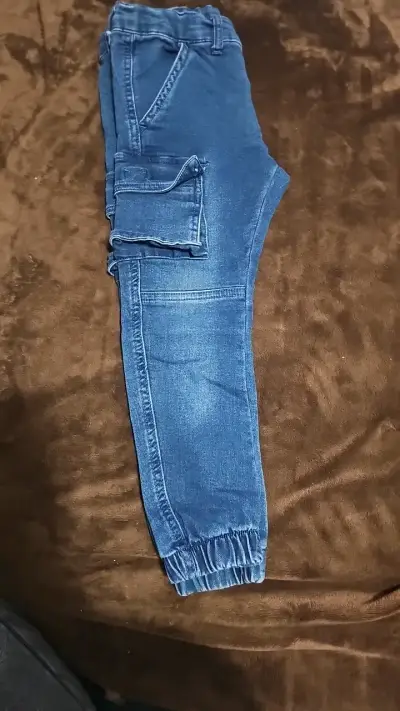 Pantalones cargo de mezclilla para niños - miniatura 4