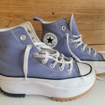 Zapatillas Converse All Star plataforma moradas - miniatura 1