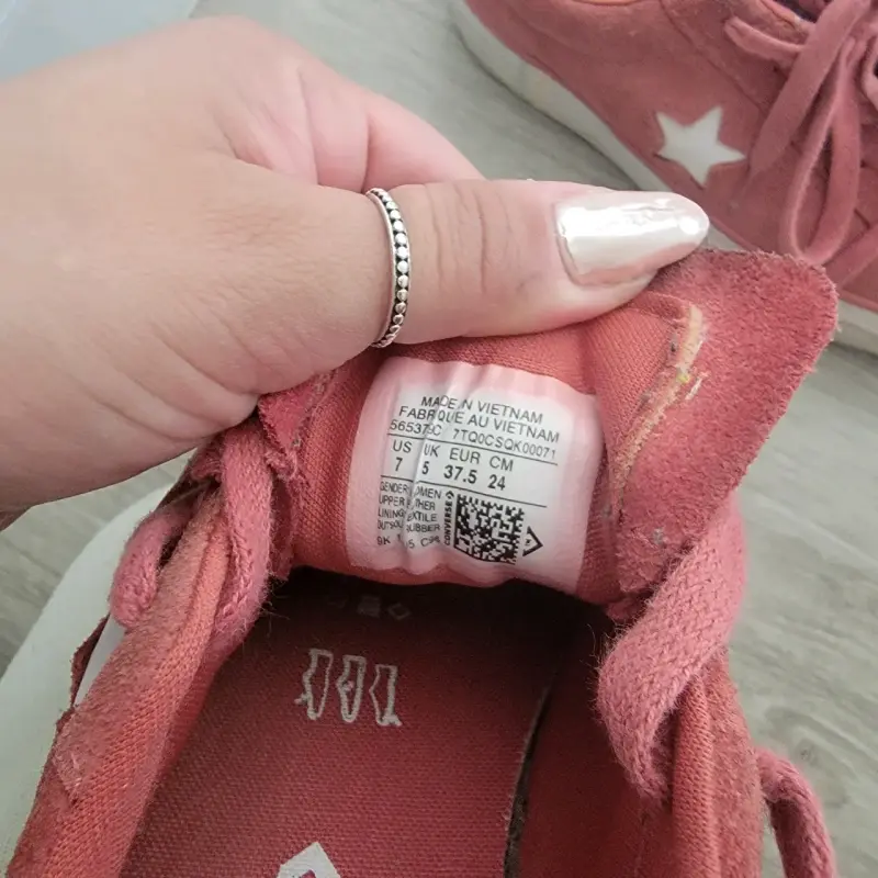 Zapatillas rosadas con estrella de gamuza - 3