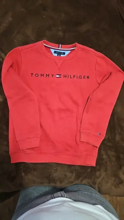 Polerón Tommy Hilfiger rojo para niño - miniatura 1