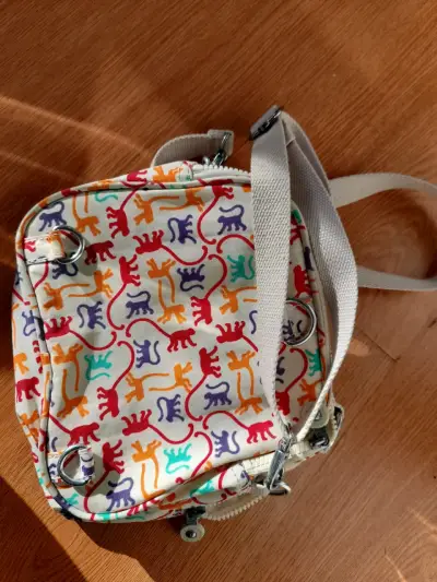 Mochila estampada Kipling de colores vivos - miniatura 3