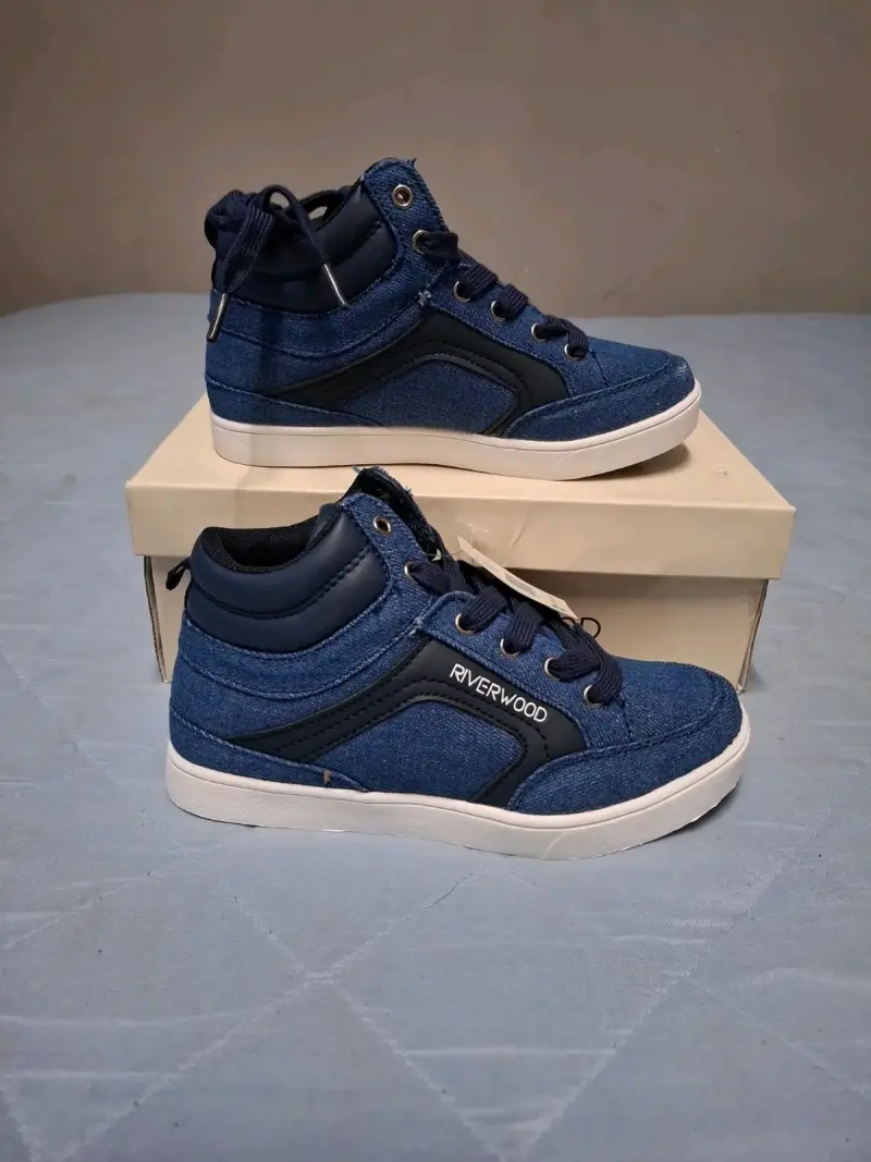 Zapatillas altas Riverwood de denim azul - 1