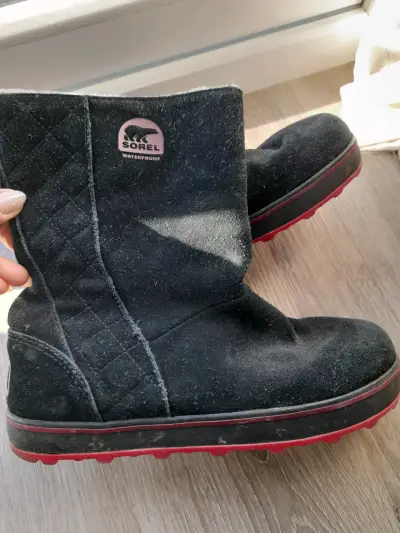 Botas impermeables Sorel negras - miniatura 1